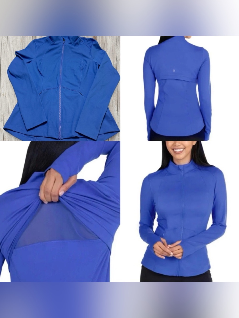 Spyder Women's Blue Full-Zip Performance Jacket M